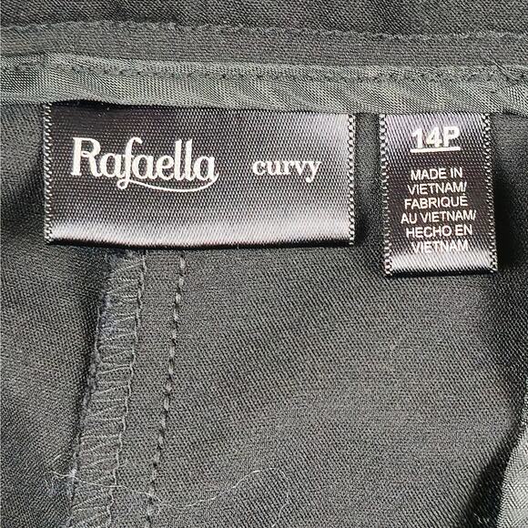🌼Rafaella Pants Womens Size 14P Curvy Capri Black 36" Waist - Picture 6 of 12